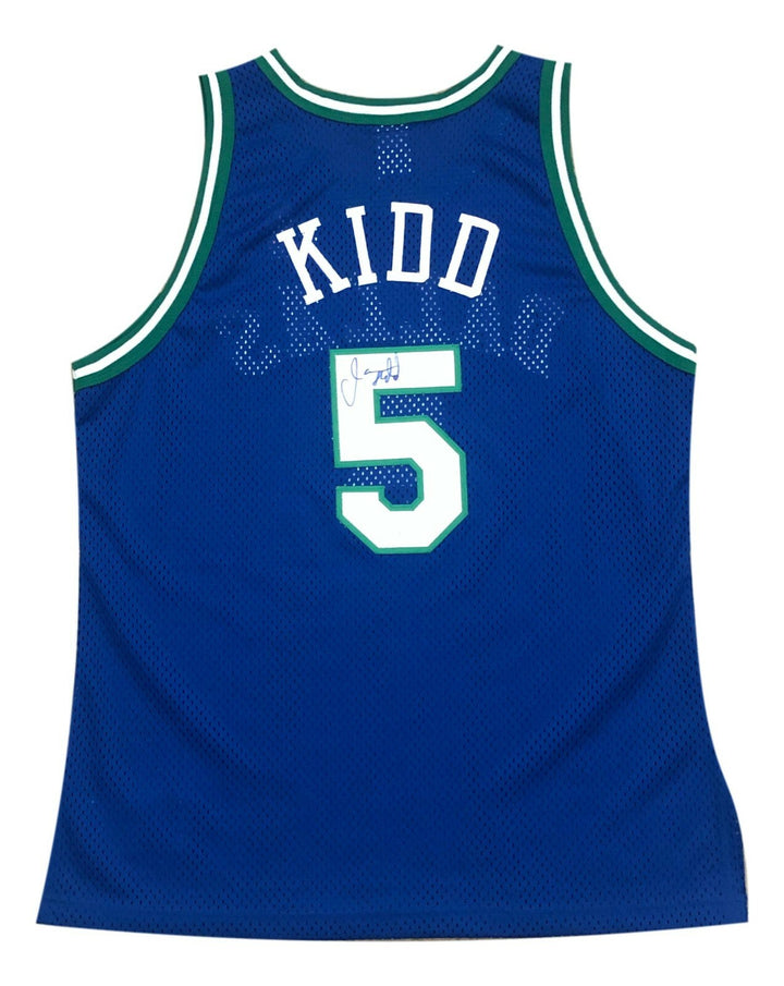 Jason Kidd Signed Dallas Mavericks Champion Original Jersey JSA COA Autographed