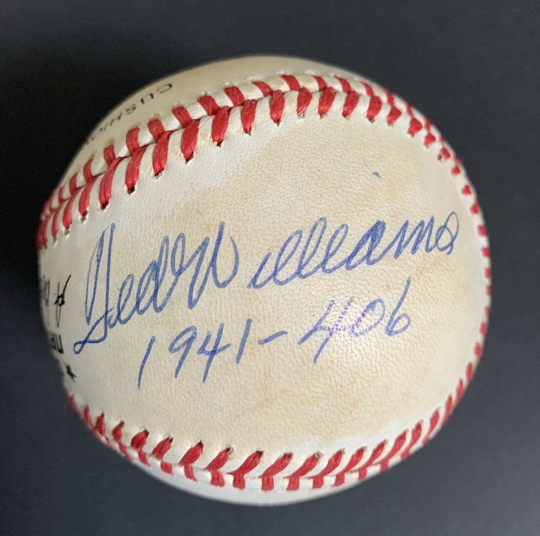 Ted Williams & Bill Terry Signed Baseball 1930 401 1941 406 Autograph Hof Jsa