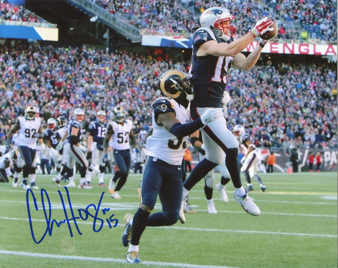 Chris Hogan Autographed Vs. LA Rams 8x10 Photo