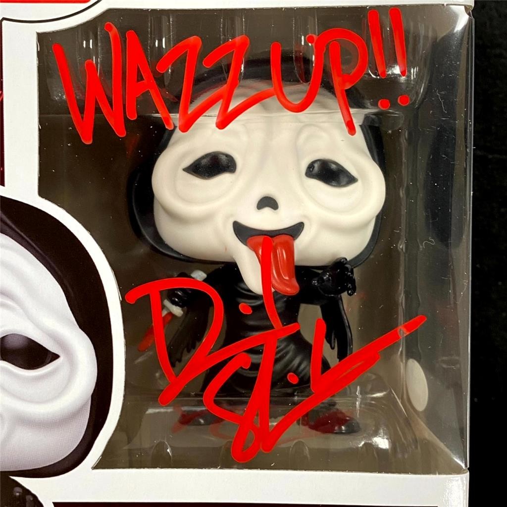 David Sheridan signed "Wazzup!" Scary Movie Ghost Face Funko Pop! #2035 auto JSA