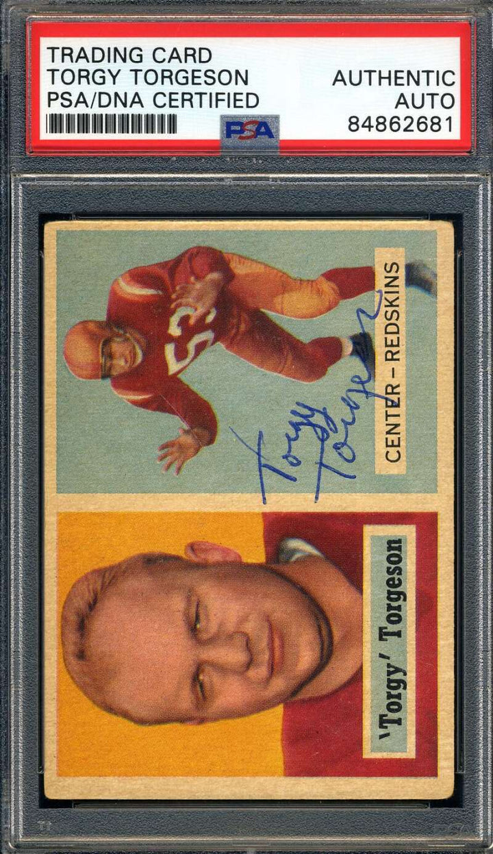 Torgy Torgeson PSA DNA Signed 1957 Topps Rookie Autograph