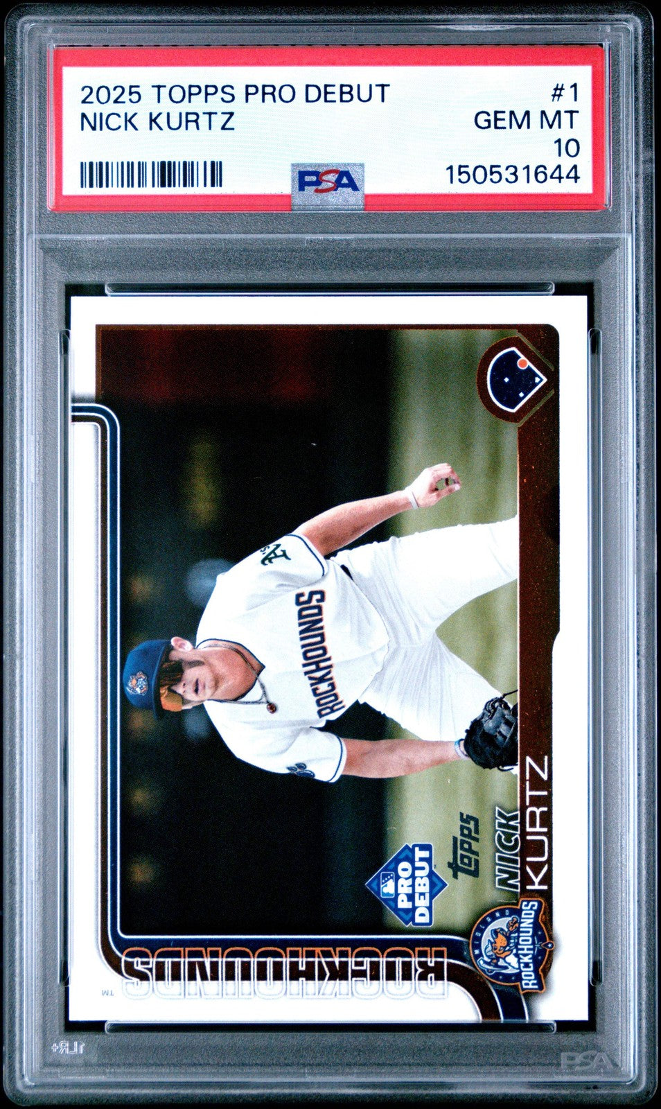 Graded 2025 Topps Pro Debut Nick Kurtz #PD1 Rookie RC Card PSA 10 Gem Mint