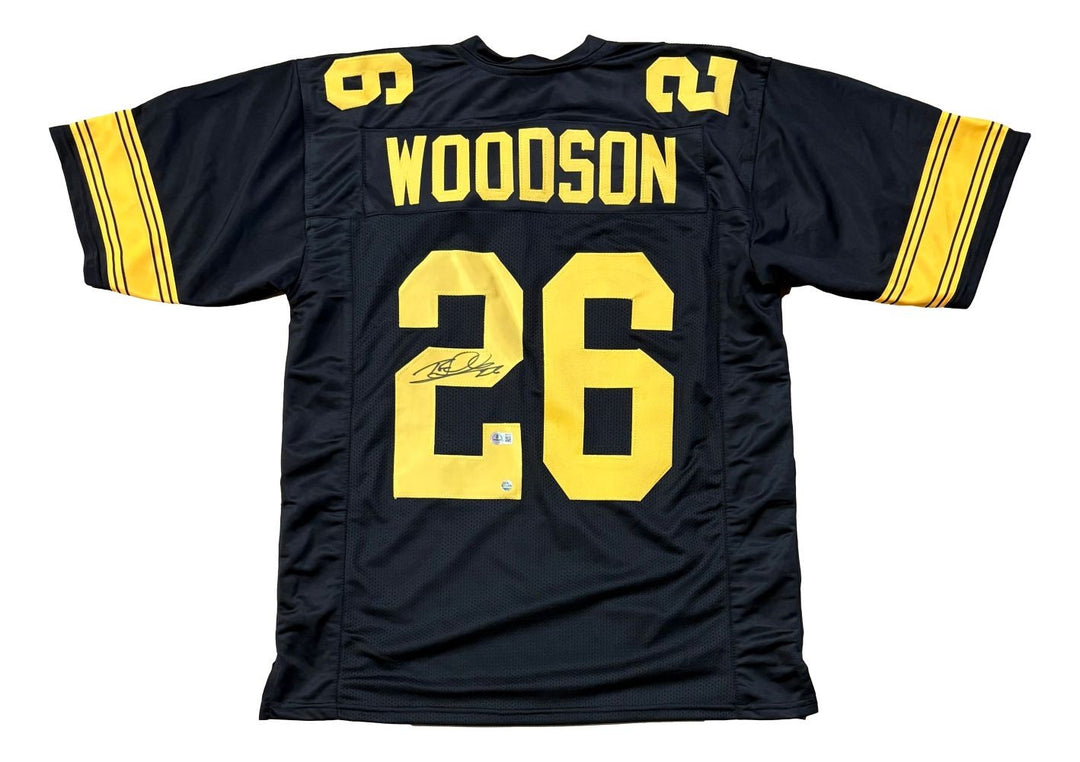 Rod Woodson Pittsburgh Signed Alternate Black Football Jersey BAS