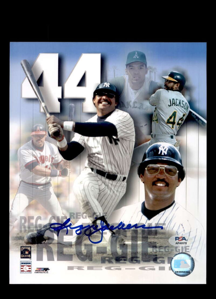 Reggie Jackson PSA DNA Autograph 8x10 Photo Signed Yankees