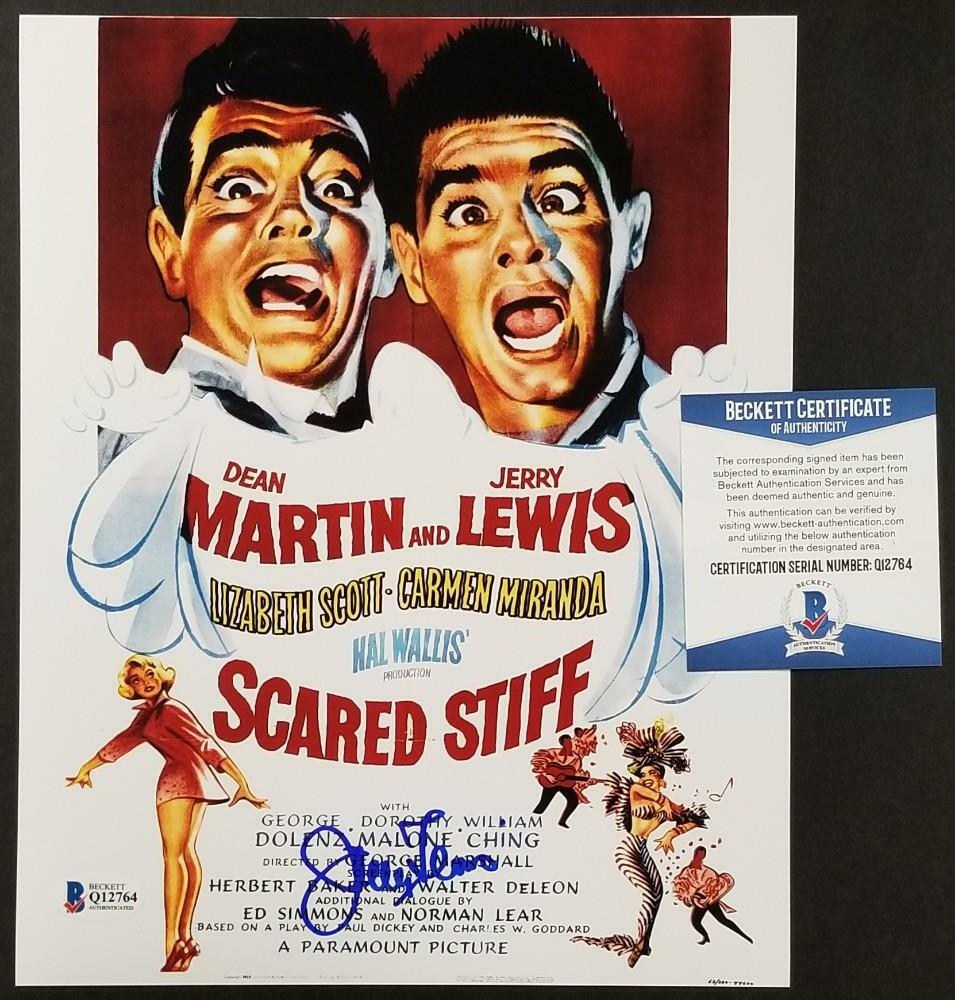 Jerry Lewis signed 8x10 Photo Scared Stiff Autograph ~ Beckett BAS COA