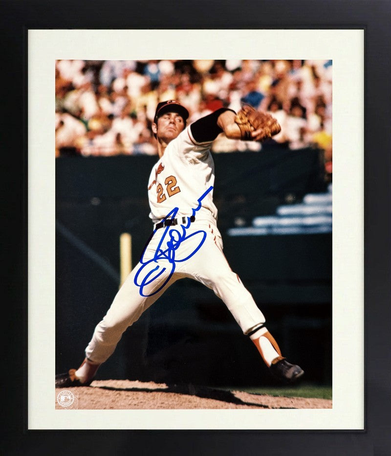 Jim Palmer signed Baltimore Orioles MLB 8x10 Photo minor dings Framed- COA (HOF)
