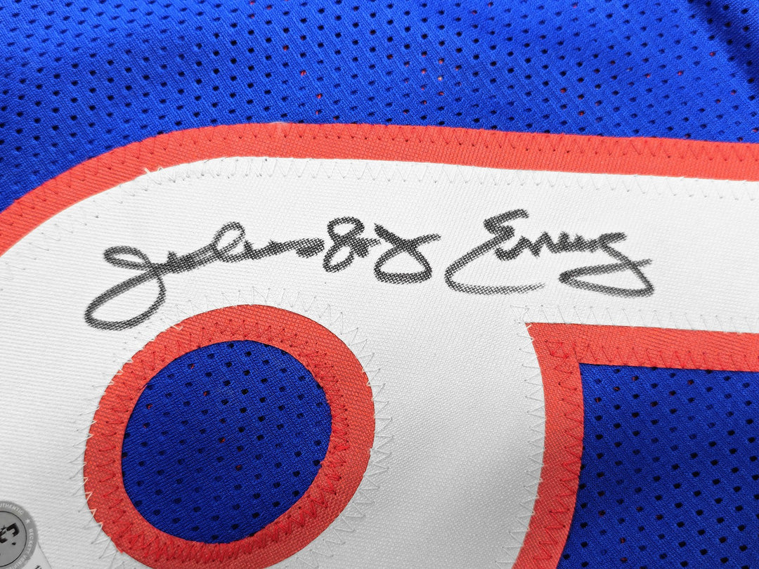 Philadelphia 76ers Julius "Dr. J" Erving Auto Signed Blue Jersey Beckett Witness