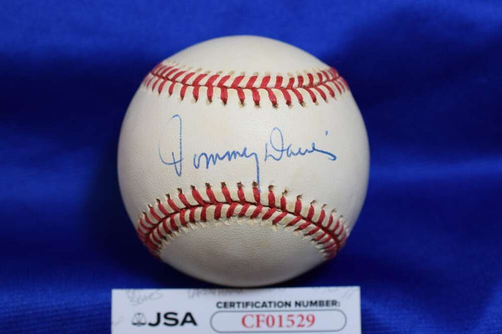 Tommy Davis JSA COA Autograph ONL National League Signed Baseball