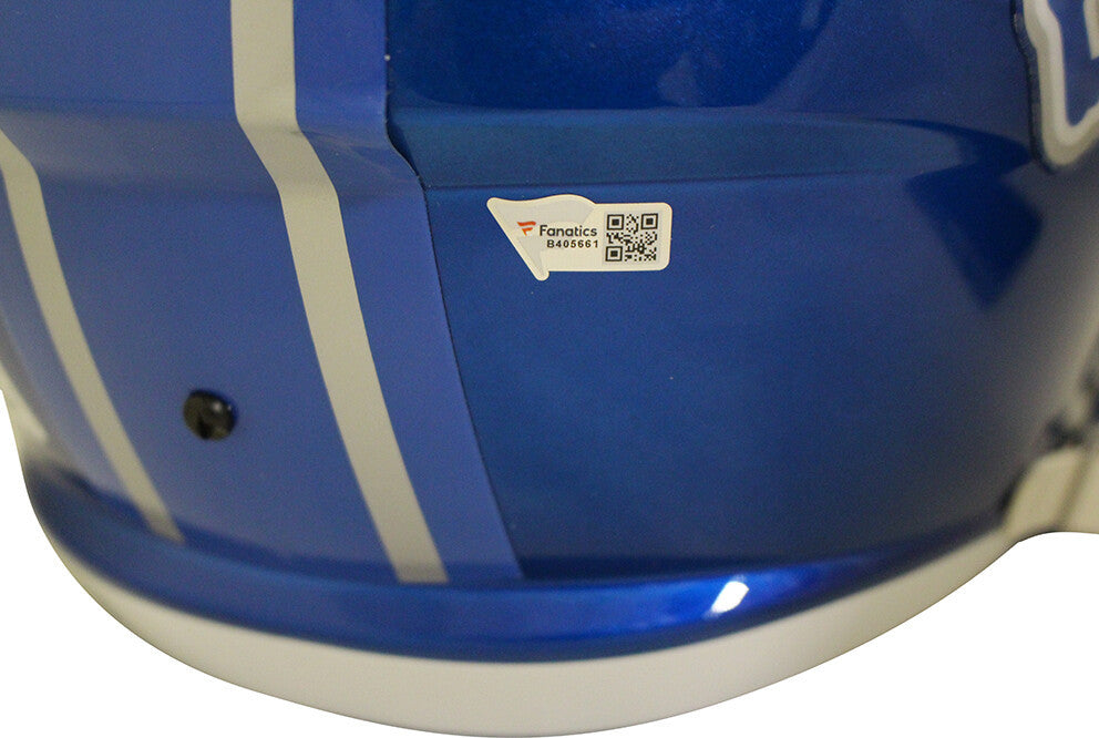D'Andre Swift Autographed Detroit Lions F/S Flash Speed Helmet FAN 37993