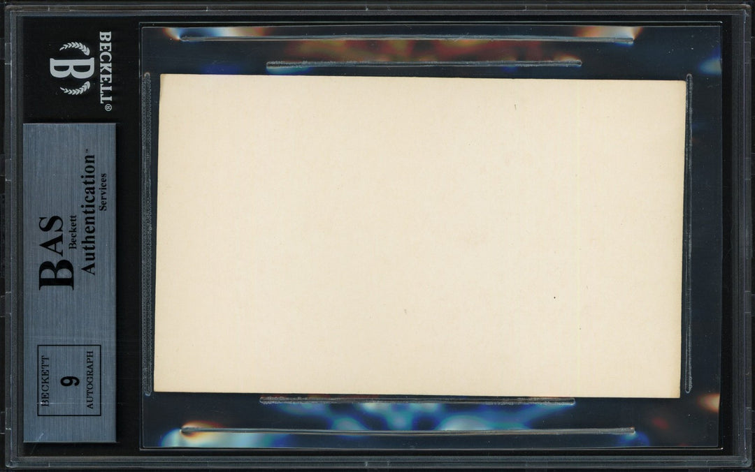 Jim Bottomley Signed 3x5 Index Card Cardinals Auto Mint 9 Beckett #13264847