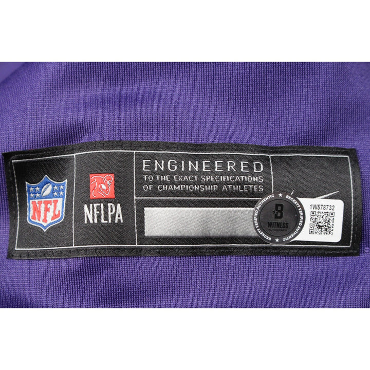 Randy Moss Signed Minnesota Vikings Nike Classic Purple Jersey Beckett 45419