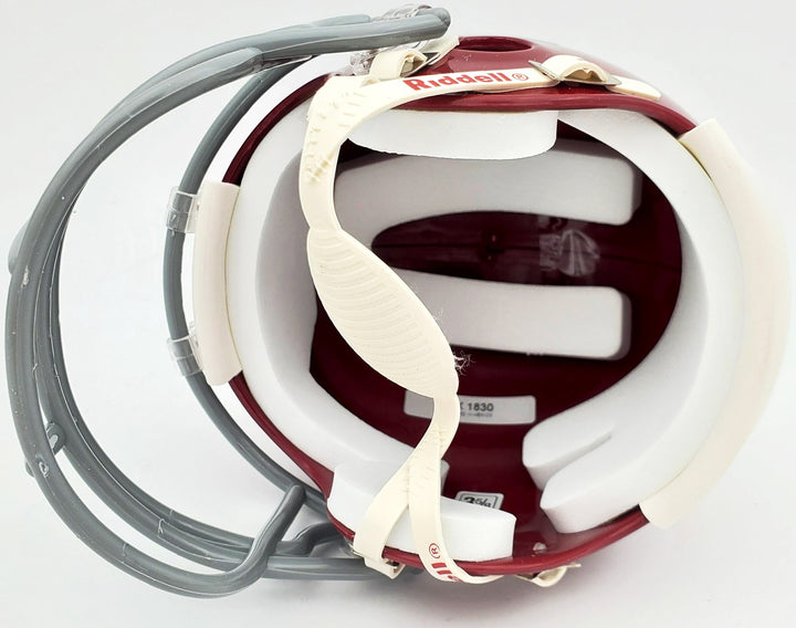Devonta Smith Signed Alabama Crimson Tide Mini Helmet "Heisman 2020" Beckett BAS