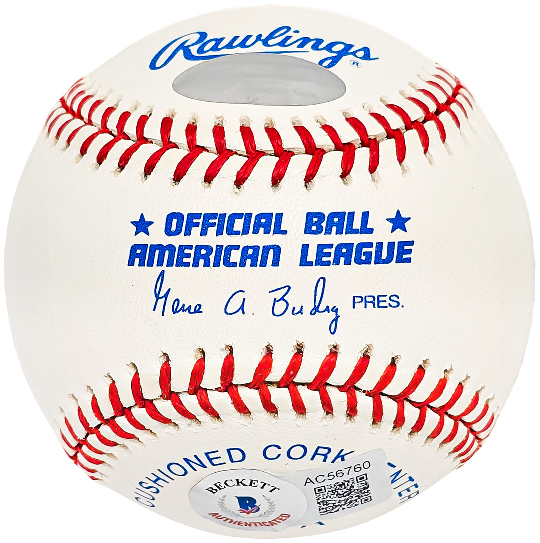 Kirby Puckett Autographed Baseball Twins "HOF 2001" Steiner & Beckett #AC56760
