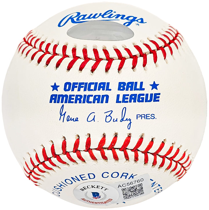 Kirby Puckett Autographed Baseball Twins "HOF 2001" Steiner & Beckett #AC56760