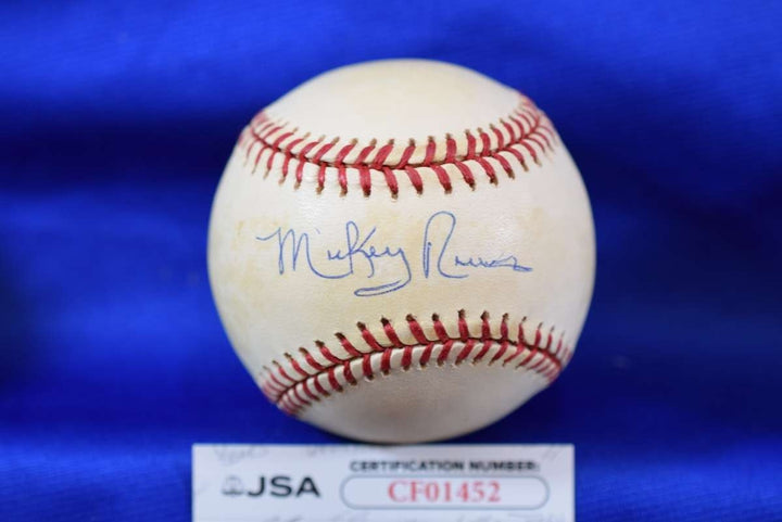 Mickey Rivers JSA COA Autograph OAL American League Signed Baseball