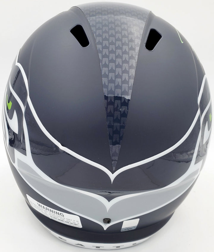 Russell Wilson Signed Seahawks Full Size Replica Speed Helmet In Green RW Holo