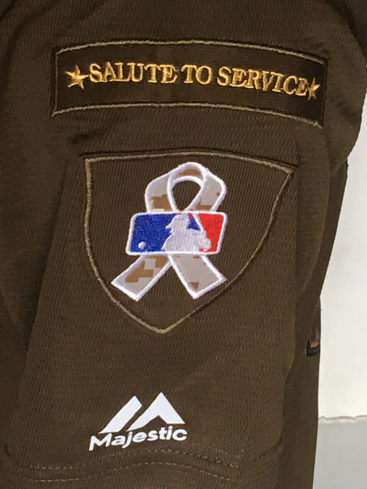 Noah Syndergaard signed Mets salute service Camo jersey THOR USA Auto MLB holo