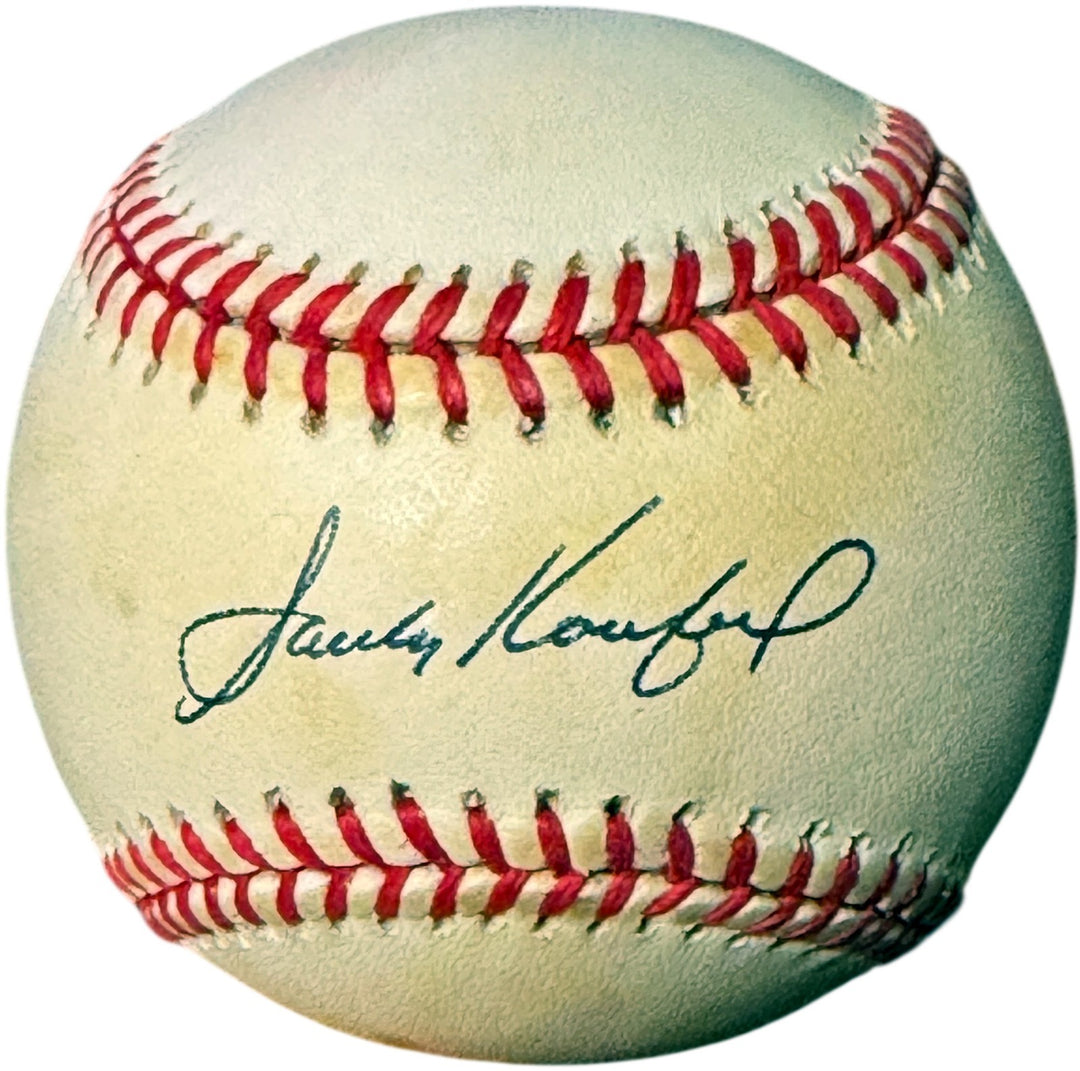 Sandy Koufax signed OFC Rawlings RONL National League Baseball Toned - Steiner