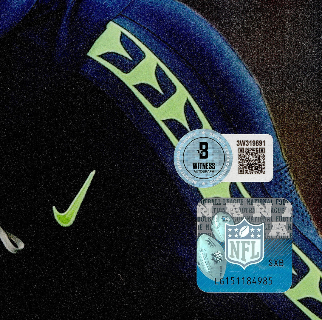 Nick Emmanwori Signed 16x20 Photo Seattle Seahawks Beckett Witness