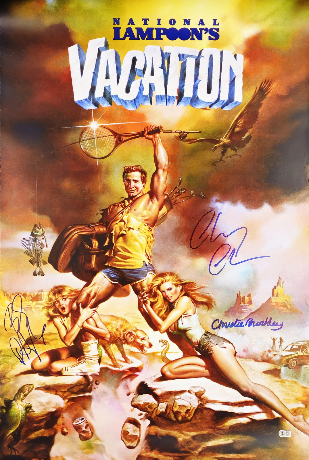 Chevy Chase, Christie Brinkley Beverly D'Angelo Auto 27x40 Vacation Movie Poster