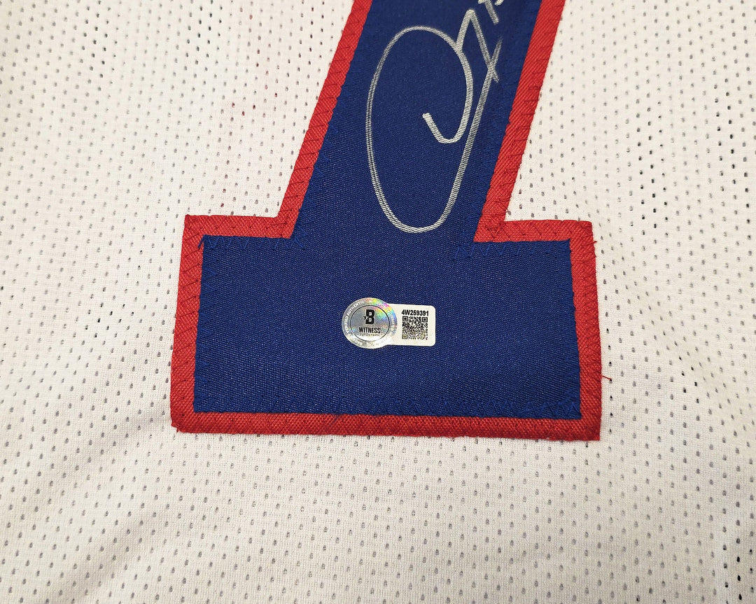 Buffalo Bills Doug Flutie Signed White Jersey Beckett Witness