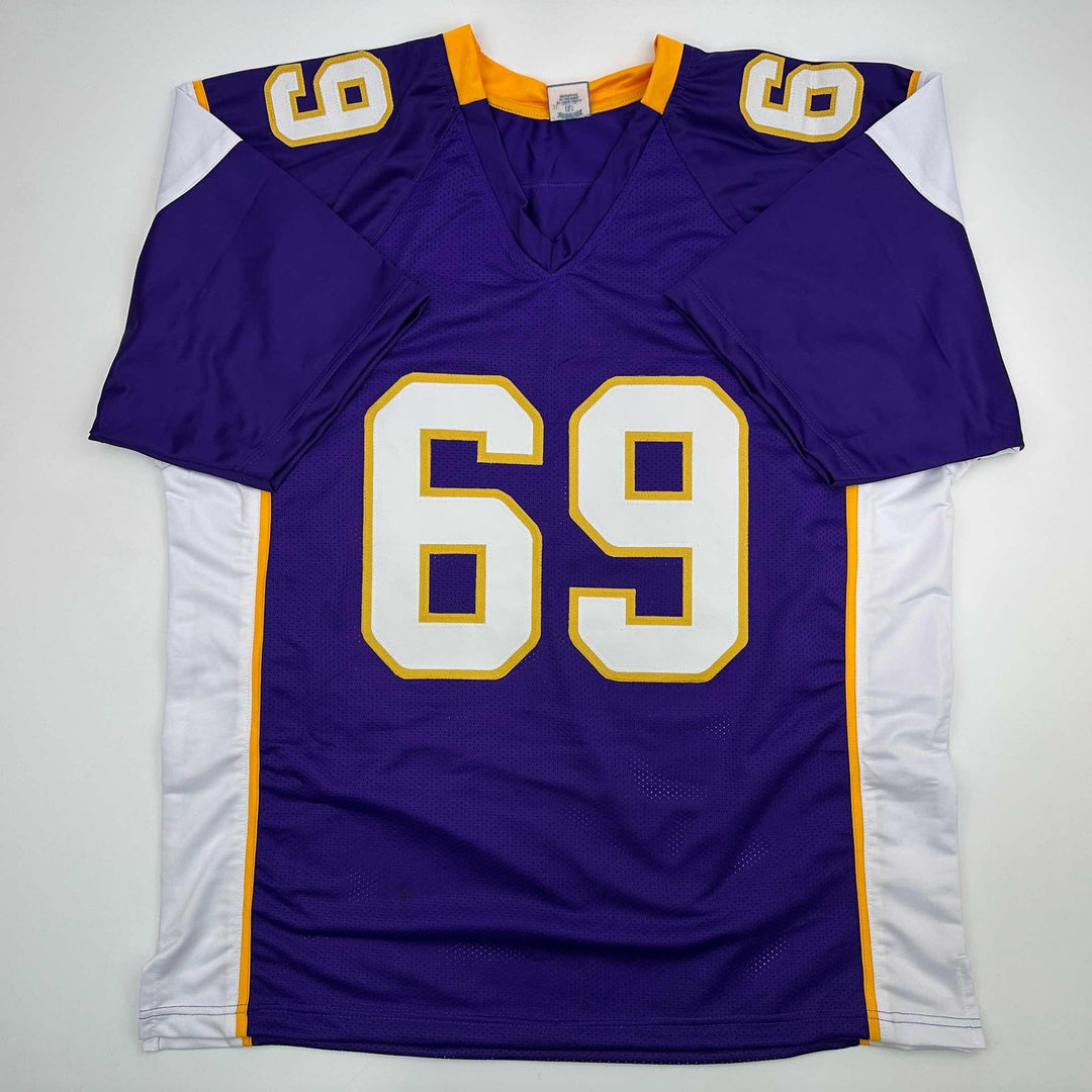 Facsimile Autographed Jared Allen Minnesota Purple Jersey Size Men's XL