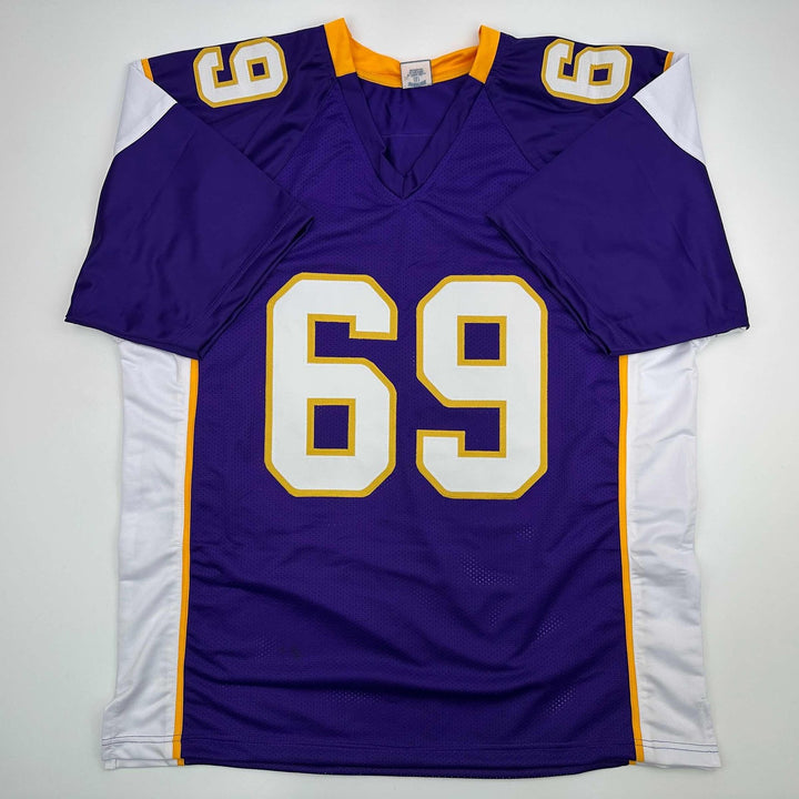 Facsimile Autographed Jared Allen Minnesota Purple Jersey Size Men's XL