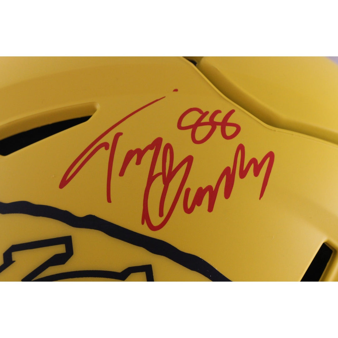Tony Gonzalez Autographed Kansas City Chiefs SpeedFlex Rave Helmet Beckett 56430