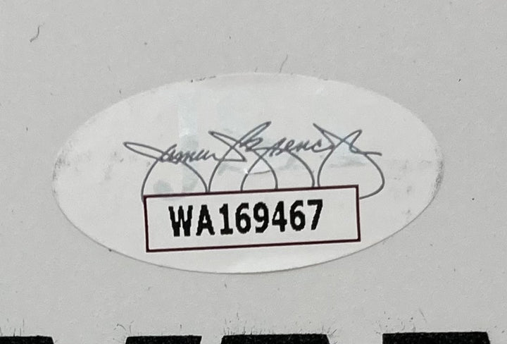 Joe Elliott Phil Collen Def Leppard Signed 13" Flt White Evans Drum Head JSA ITP