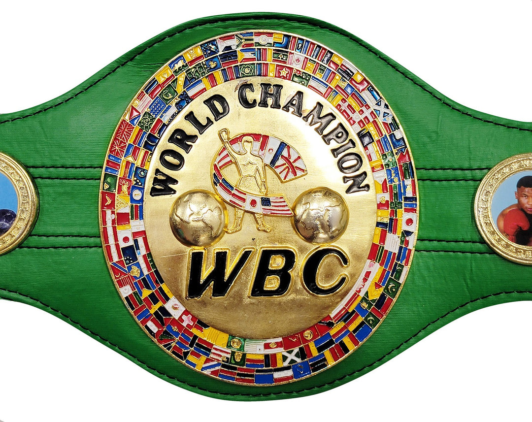 Mike Tyson Signed Green WBC World Championship Belt Beckett Witness