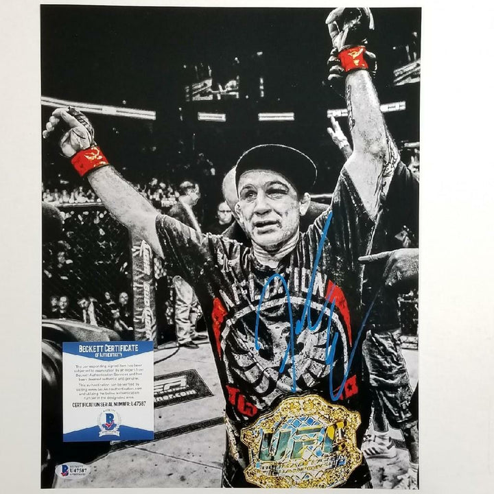 Frankie Edgar signed 11x14 Photo UFC MMA Autograph ~ Beckett BAS COA
