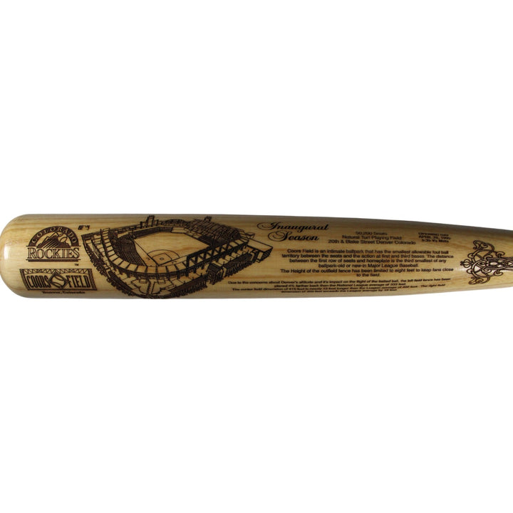 Colorado Rockies Coors Field Inaugural Season Heavy Hitter Baseball Bat 53442