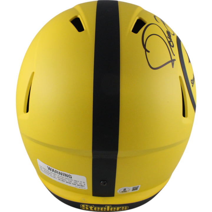 Jerome Bettis Autographed Pittsburgh Steelers F/S Rave Helmet Beckett 49576