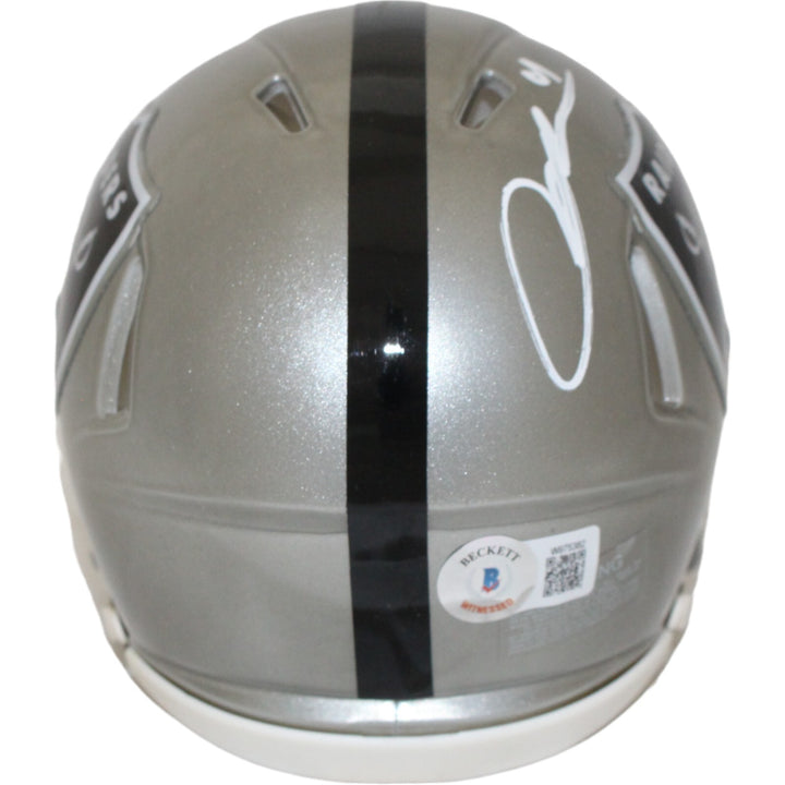 Aidan O'Connell Signed Las Vegas Raiders Flash Mini Helmet Beckett 43087