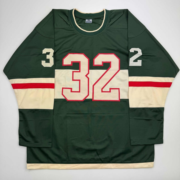 Autographed/Signed Filip Gustavsson Minnesota Green Hockey Jersey JSA COA