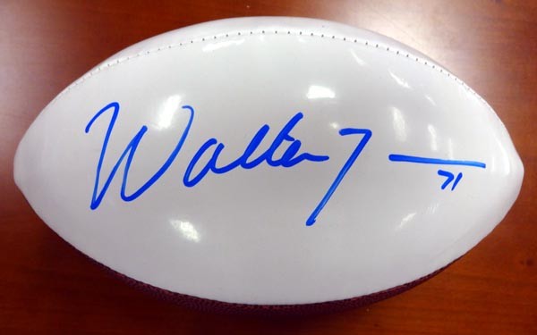Walter Jones Autographed Signed White Logo Football Seattle Seahawks MCS Holo