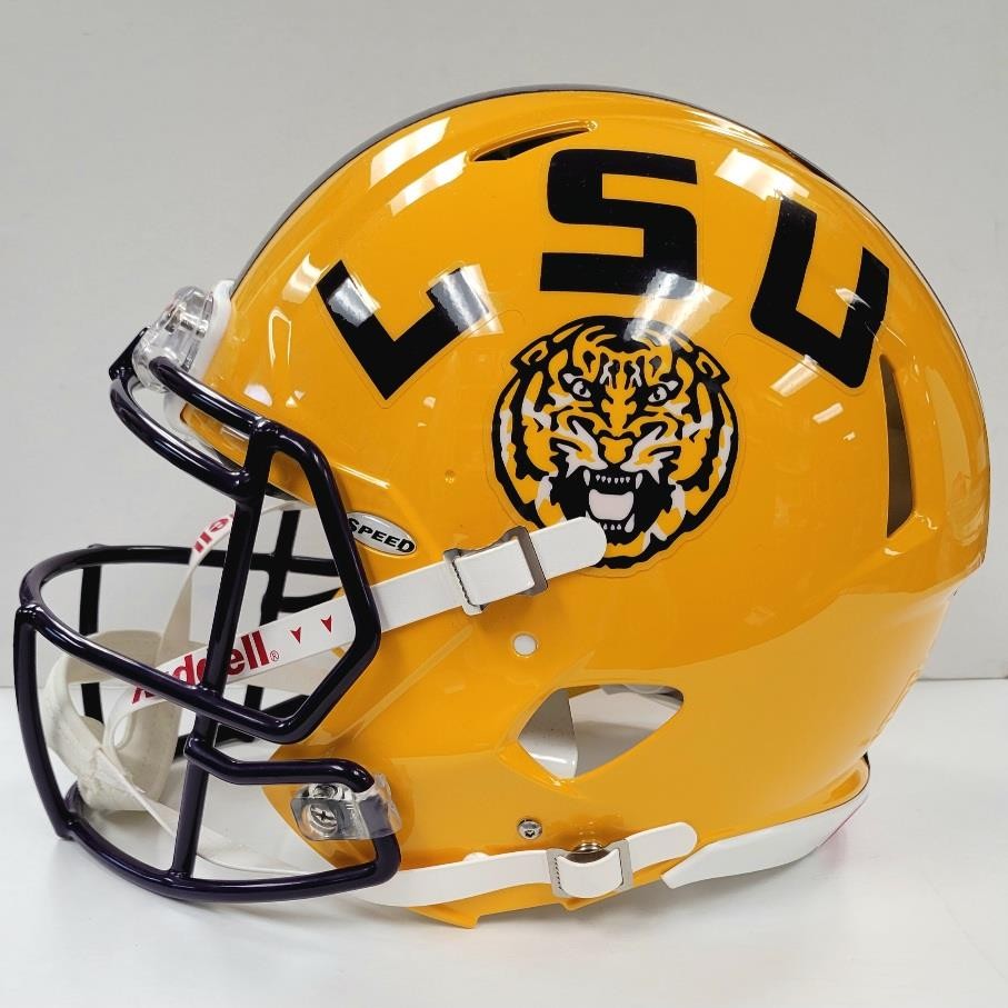 Jayden Daniels signed LSU Tigers Full Size Authentic Speed Helmet ~ Fanatics