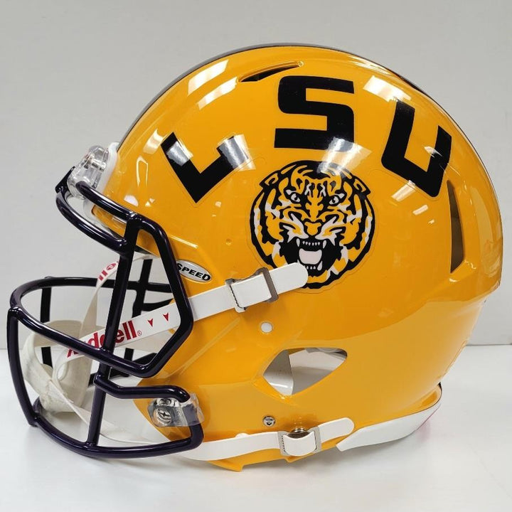 Jayden Daniels signed LSU Tigers Full Size Authentic Speed Helmet ~ Fanatics