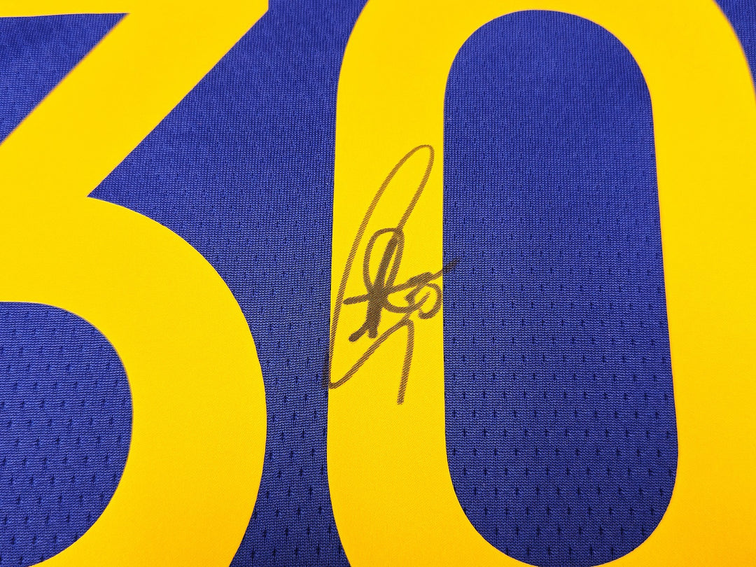 Warriors Stephen Curry Signed Blue Nike Swingman Icon Edition Jersey Size 48 JSA