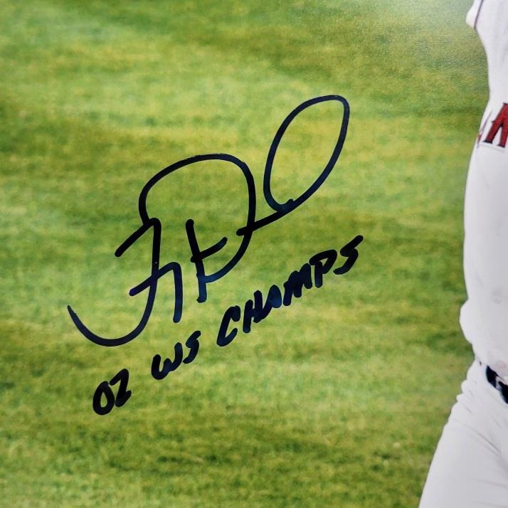 Troy Percival signed "02 WS Champs" 16x20 Photo Angels autograph BAS Beckett Wit