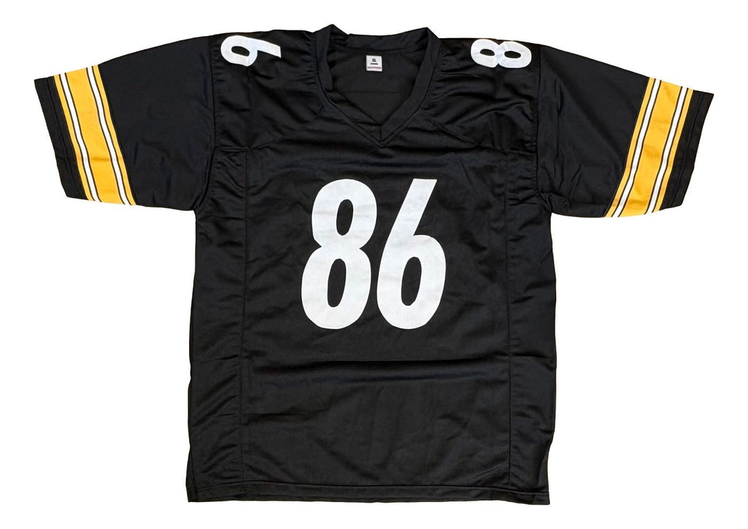 Hines Ward Pittsburgh Signed Black Football Jersey BAS