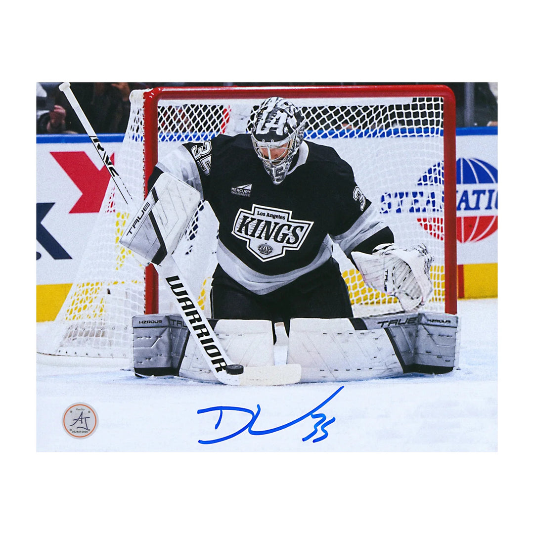 Darcy Kuemper Signed Los Angeles Kings Butterfly Save 8x10 Photo