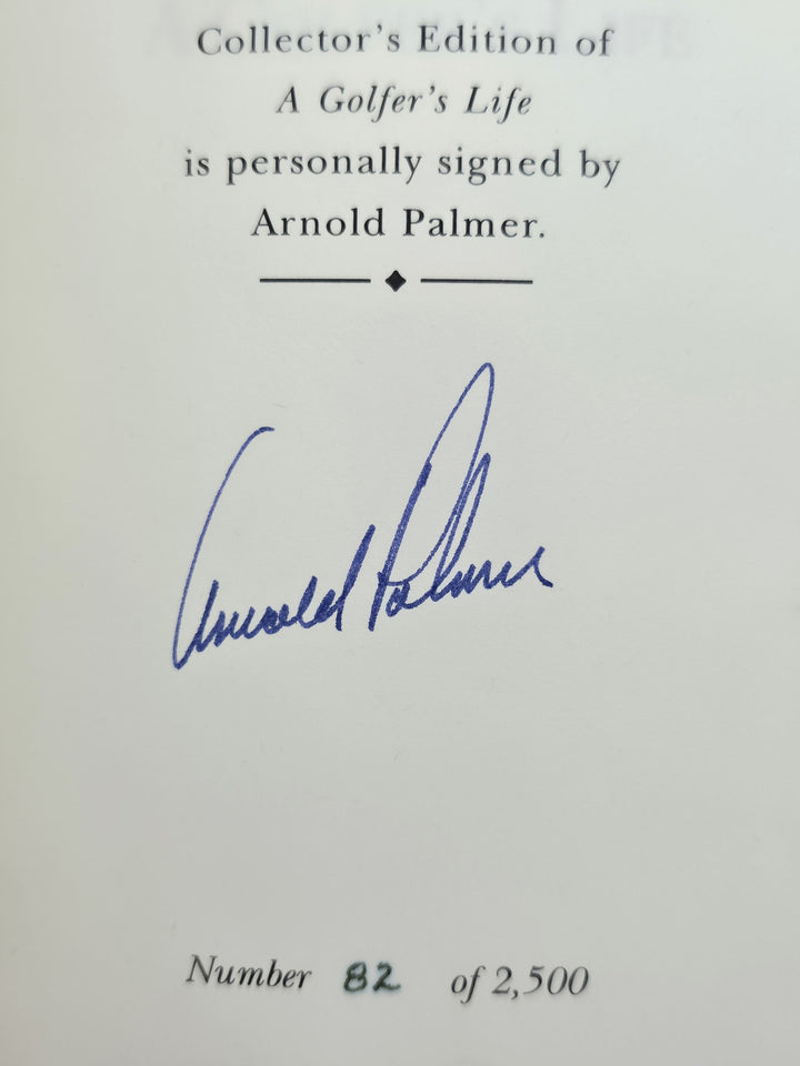 Arnold Palmer Signed Easton Press A Golfer's Life Book #82/2500 Beckett
