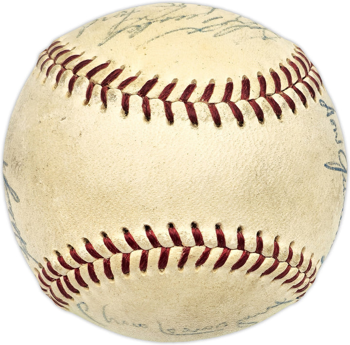 1956 MLB All Stars Auto Harridge AL Baseball 14 Sigs Mickey Mantle Vintage BAS