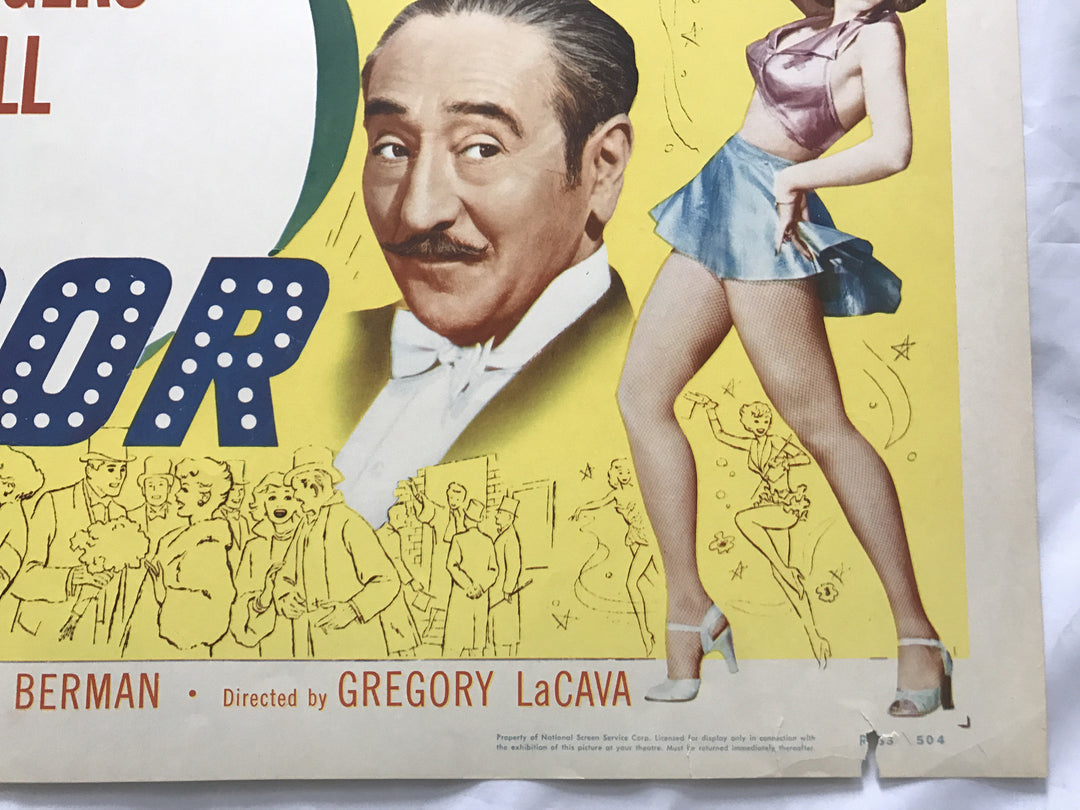 "Stage Door" 1953 Original Movie Poster First Issue 22x28 Lucy Ball Hepburn