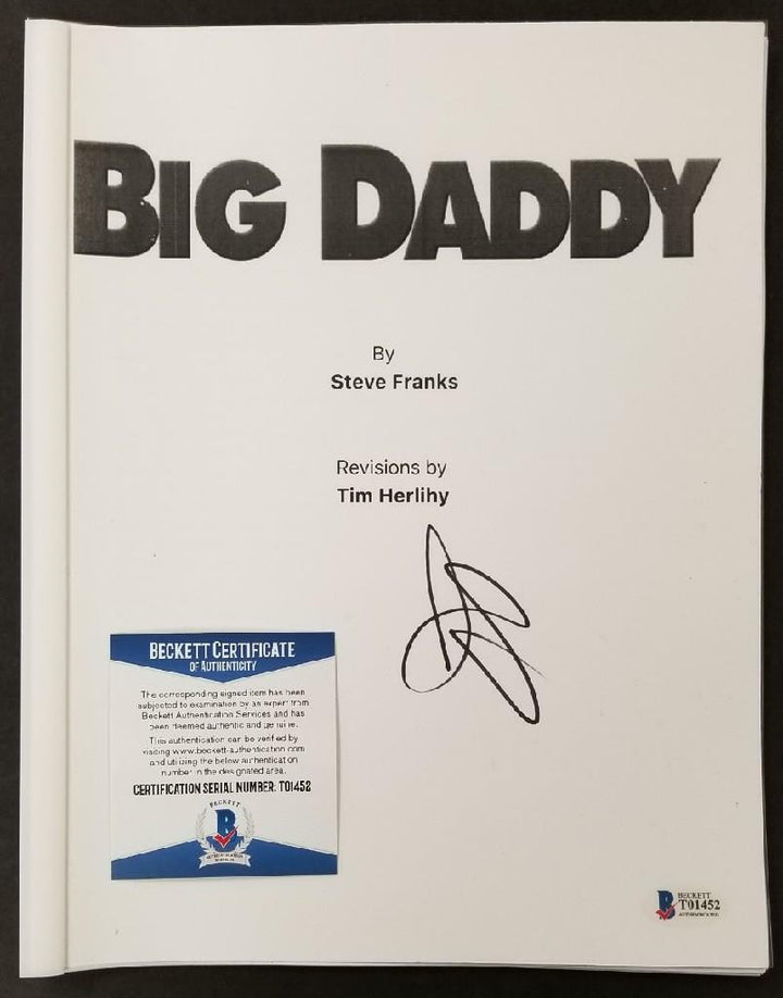 Jared Sandler signed Big Daddy Script Autograph (D)~ Beckett BAS COA