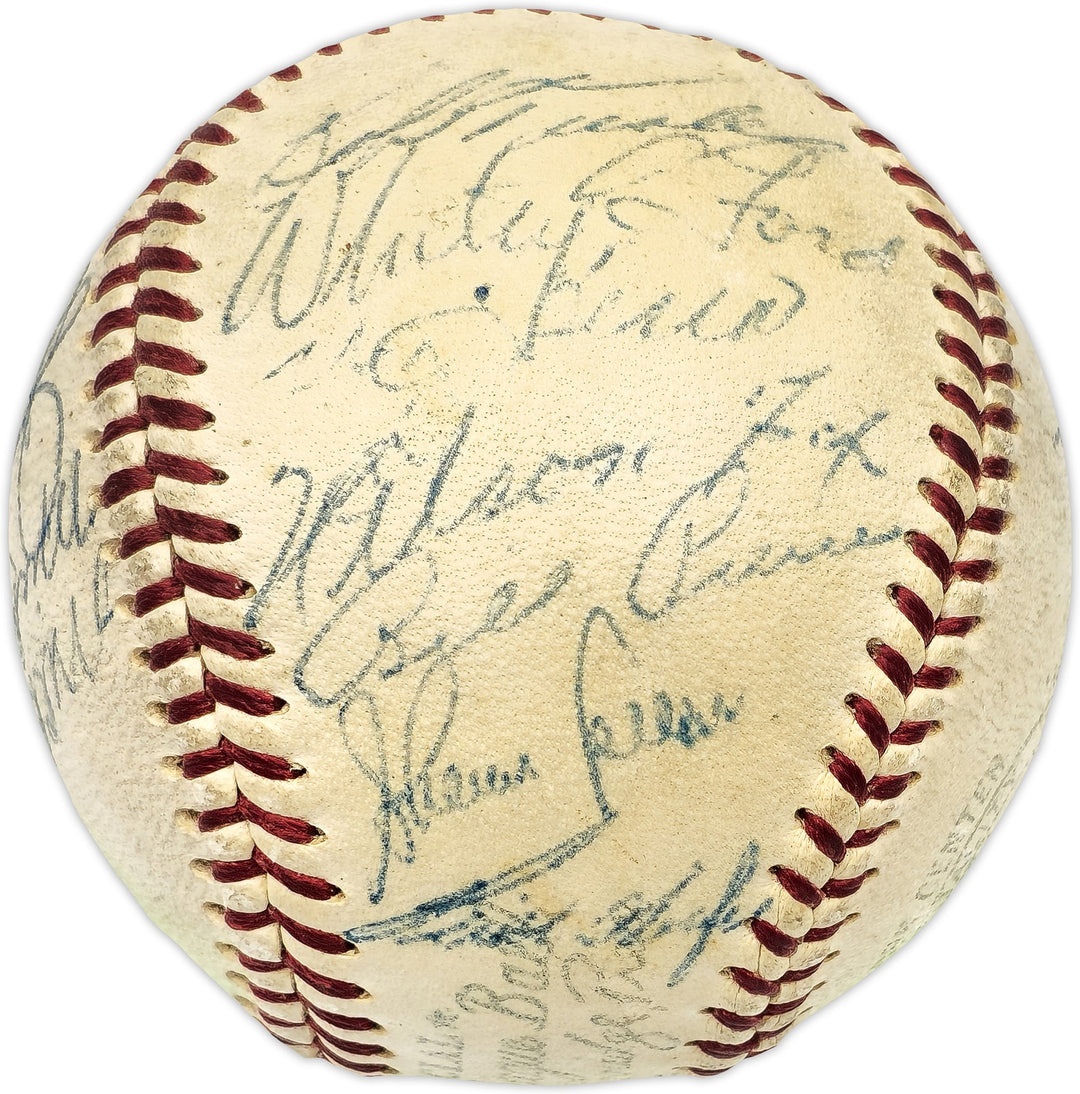 1956 MLB All Stars Auto Harridge AL Baseball 14 Sigs Mickey Mantle Vintage BAS