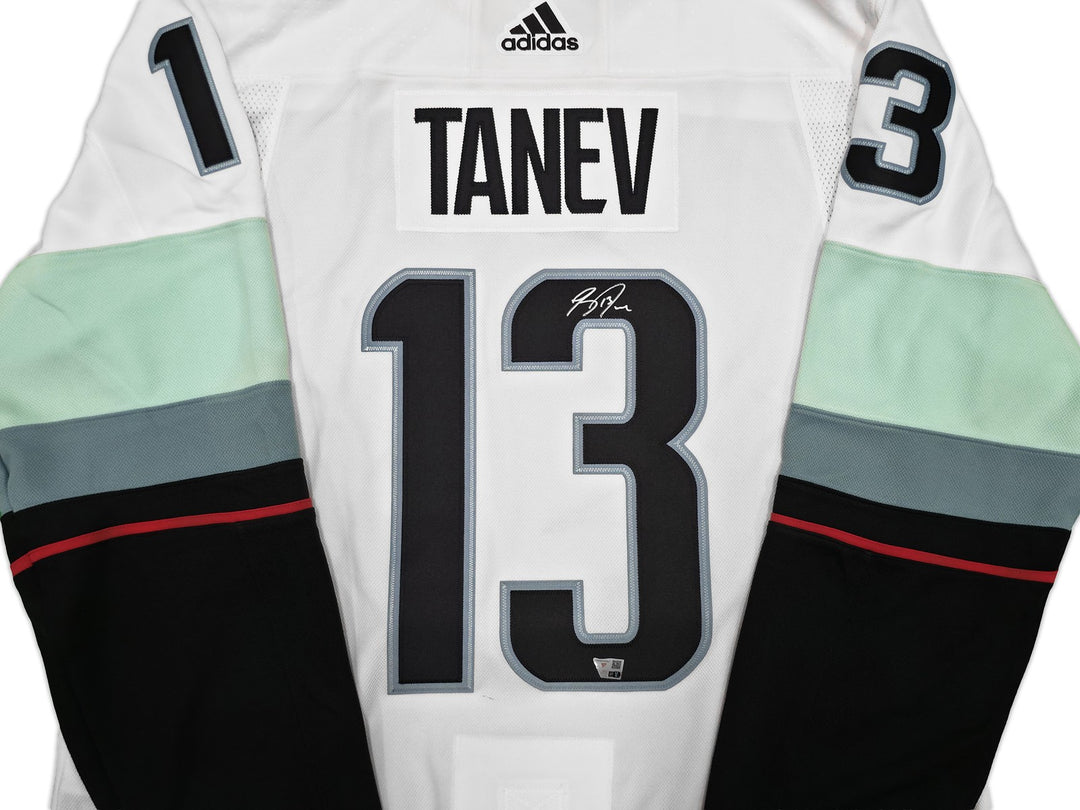 Seattle Kraken Brandon Tanev Auto White Adidas Authentic Jersey Size 54 Fanatics