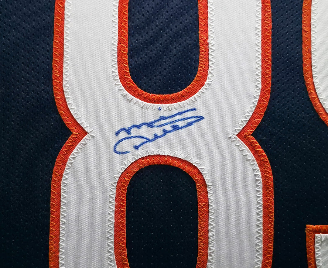 Mike Ditka Signed Framed Bears Blue Jersey Beckett BAS Witness