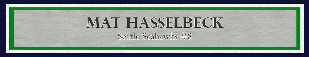 Matt Hasselbeck Signed Framed 16x20 Photo Seattle Seahawks MCS Holo